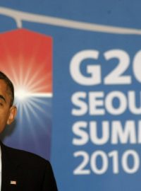 Americký prezident Barack Obama na summitu G20 v Soulu