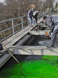 Testování chomutovského akvaduktu