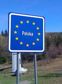 Polsko cedule EU