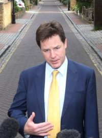 Britský vicepremiér a šéf liberálních demokratů Nick Clegg