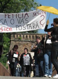 Protest slovenských zdravotníků