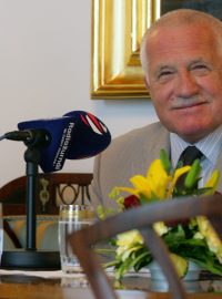 Prezident Václav Klaus mluvil také o svých politických soupeřích