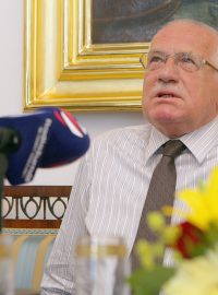 Prezident Václav Klaus zavzpomínal také na své dětství