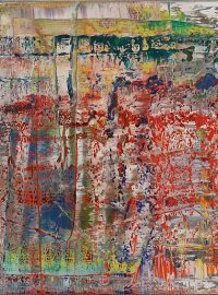 Gerhard Richter: Abstraktní obraz, olej na plátně, 1990/ Soukromá sbírka