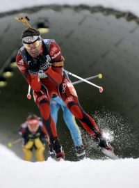 Biatlon v Novém Městě na Moravě. Ole Einar Björndalen