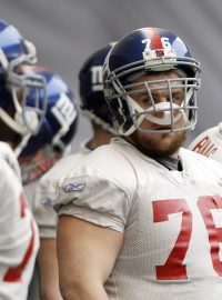 Newyorští Giants trénují na finále ligy amerického fotbalu