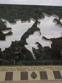 Památník války o Falklandy v argentinské Ushuaie