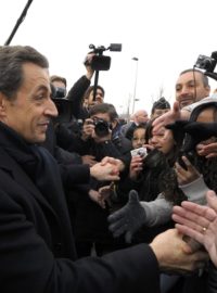 Nicolas Sarkozy na setkání s občany