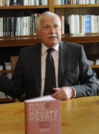 Prezident Václav Klaus představil knihu Rok devátý