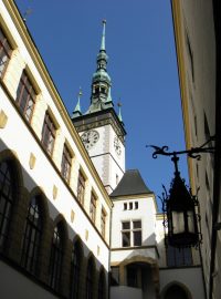 Olomoucká radnice - pohled z nádvoří radnice