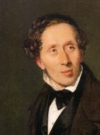 Hans Christian Andersen na portrétu Ch. A. Jensena