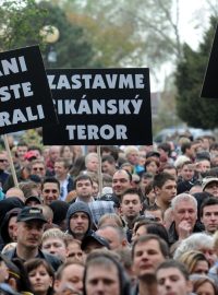 Demonstrace v Břeclavi