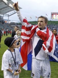 David Beckham po posledním zápase za LA Galaxy