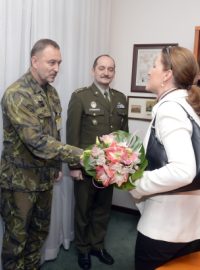 Ministryně obrany Karolína Peake při setkání s vedením Generálního štábu Armády ČR