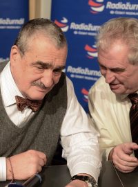 Karel Schwarzenberg a Miloš Zeman