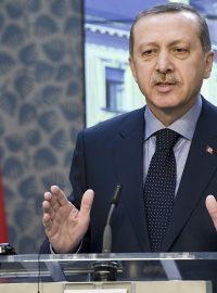 Turecký premiér Recep Tayyip Erdogan se setkal s ministerským předsedou Petrem Nečasem