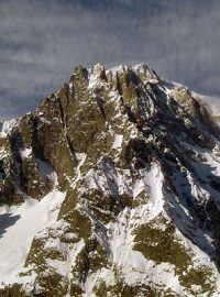 Pohled na vrcholek Mont Blancu