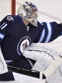 Ondřej Pavelec v dresu Winnipegu Jets v NHL