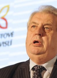 Prezident Miloš Zeman se v Průhonicích zúčastnil celorepublikového sněmu hnutí Starostové a nezávislí