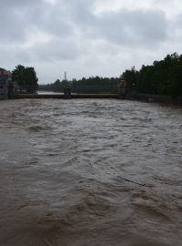 Povodeň červen 2013 České Budějovice Vltava