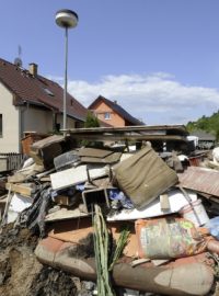 Křešice po povodních