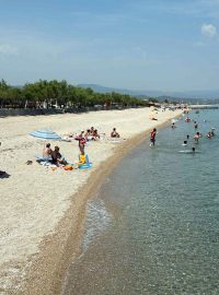 Ierissos, pláž, Chalkidiki očima hosta Jak to vidí Lenky Tomsové