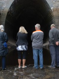 Vodní elektrárna Lipno - ústí odpadního tunelu