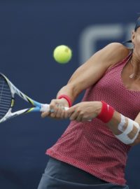 Lucie Šafářová na turnaji WTA v kanadském Québecu