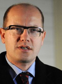 Bohuslav Sobotka na návštěvě u prezidenta Miloše Zemana