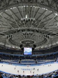 Iceberg Skating Palace, zde budou o medalie během olympijských her bojovat rychlobruslaři