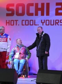 Prezident Vladimir Putin se pozdravil s ruskou paralympijskou výpravou