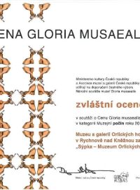 Sýpka – Muzeum Orlických hor získalo ocenění v prestižní národní soutěži Gloria Musaealis