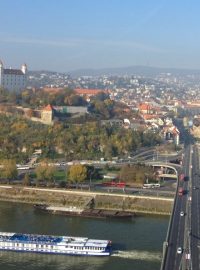 Bratislava shora, hlavní město Slovenska