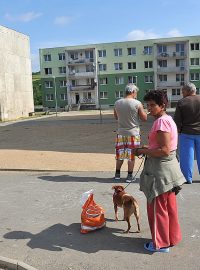 Romové na sidlišti Chanov