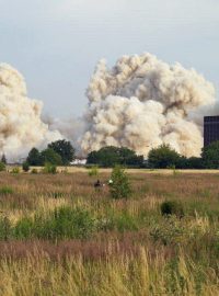 Demolice bývalých výrobních hal OP Prostějov