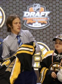 Hokejista David Pastrňák byl jako 25. v pořadí vybrán v draftu do NHL v roce 2014 Bostonem Bruins