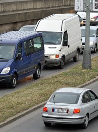 Doprava, dopravní zácpa, auto, kolona