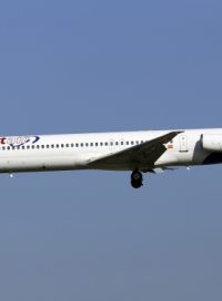 Letoun typu MD-83 (McDonnell Douglas 83) španělské společnosti Swiftair (nedatovaný snímek)