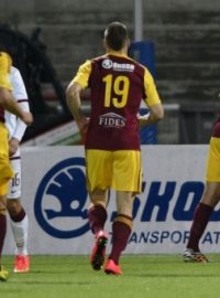 Dukla se raduje z vítězství v pražském Derby. Spartu porazila 1:0