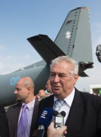 Prezident Miloš Zeman na Dnech NATO v Mošnově