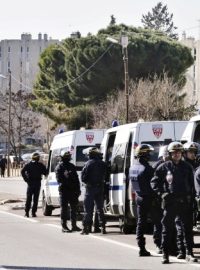 Francouzská policie v Marseille