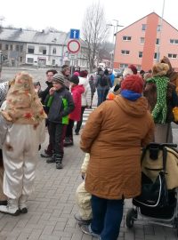 Masopust v Hornickém skanzenu Mayrau ve Vinařicích u Kladna