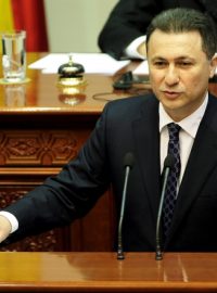 Makedonskou krizi pomáhá řešit Evropský parlament. Na snímku makedonský premiér Nikola Grujevski