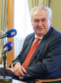 Prezident České republiky Miloš Zeman v Interview Plus