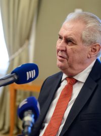 Prezident České republiky Miloš Zeman v Interview Plus