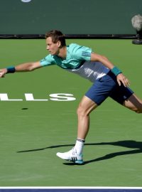 Tenista Tomáš Berdych si v Indian Wells poradil ve 3. kole s Chorvatem Čoričem 6:1 a 7:6