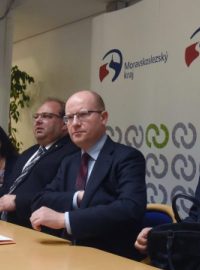 Premiér Bohuslav Sobotka přijel do Ostravy řešit situaci ve společnosti OKD, která tento týden na sebe podala insolvenční návrh