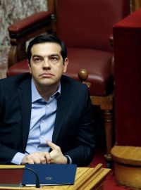 Řecký premiér Alexis Tsipras v parlamentu