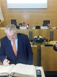 Prezident Miloš Zeman na návštěvě Ústeckého kraje