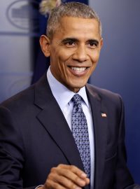Prezident Barack Obama na poslední tiskové konferenci v roli prezidenta USA.